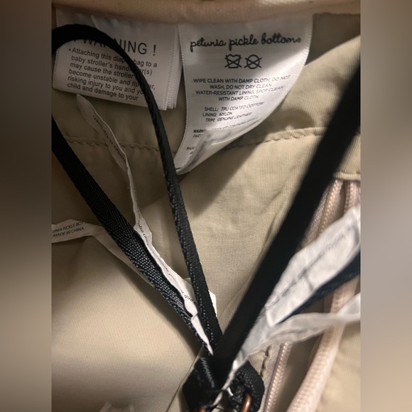 Petunia Pickle Bottom Boxy Backpack Diaper Bag Blue Cream Green Small Bottle Bag - Picture 11 of 15